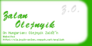 zalan olejnyik business card